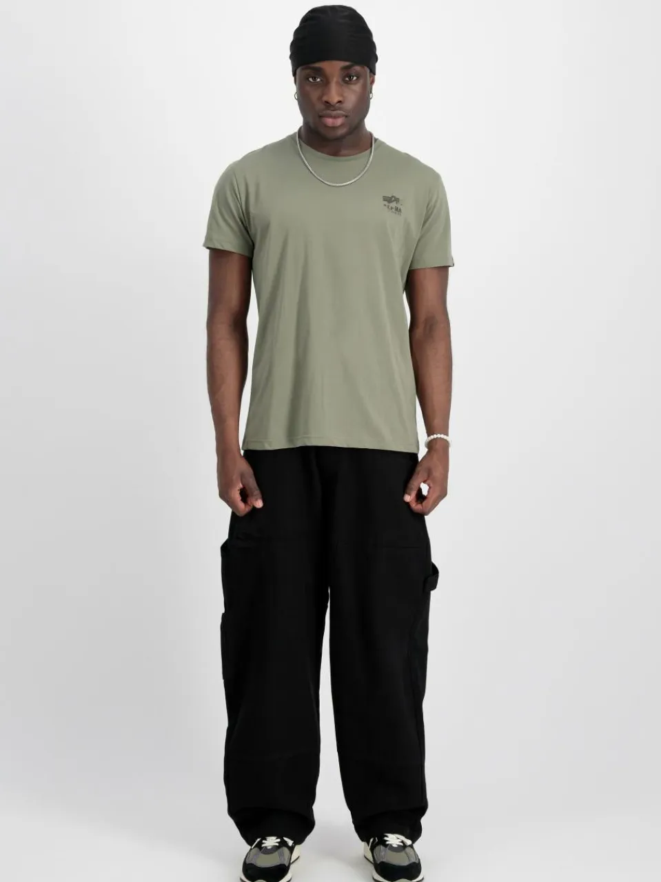 Alpha Industries Shirts<Herren T-Shirt oliv bedruckt