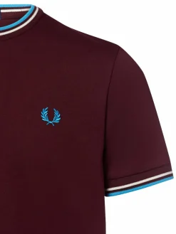 Fred Perry Shirts<Herren T-Shirt bordeaux uni