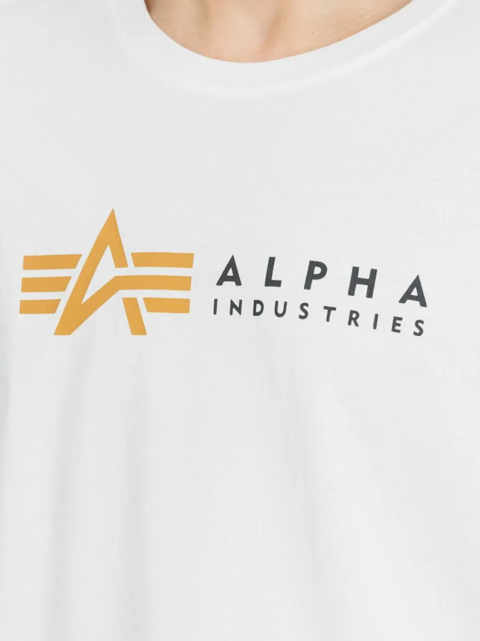 Alpha Industries Shirts<Herren T-Shirt weiß bedruckt