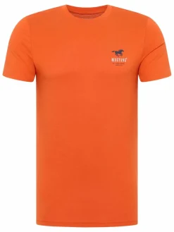 Mustang Shirts<Herren T-Shirt orange uni