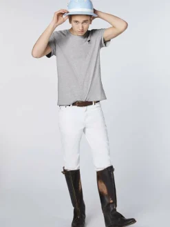 Polo Sylt Shirts<Herren T-Shirt hellgrau grau uni