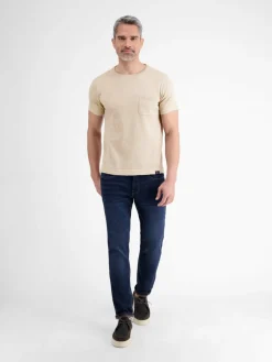 LERROS Shirts<Herren T-Shirt beige uni
