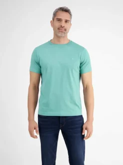 LERROS Shirts<Herren T-Shirt blau uni