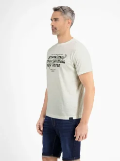 LERROS Shirts<Herren T-Shirt weiß uni