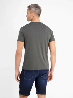 LERROS Shirts<Herren T-Shirt grau uni