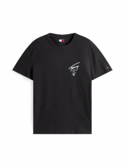 Tommy Jeans Shirts<Herren T-Shirt schwarz bedruckt