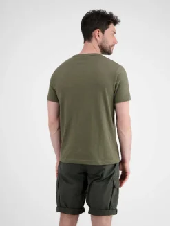 LERROS Shirts<Herren T-Shirt oliv uni
