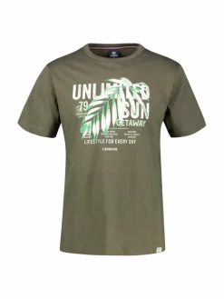 LERROS Shirts<Herren T-Shirt oliv uni
