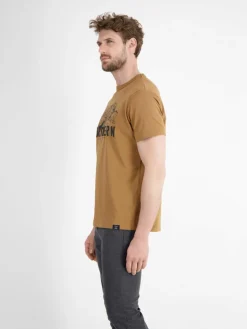 LERROS Shirts<Herren T-Shirt kastanie uni