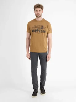 LERROS Shirts<Herren T-Shirt kastanie uni