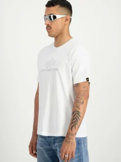 Alpha Industries Shirts<Herren T-Shirt weiß uni