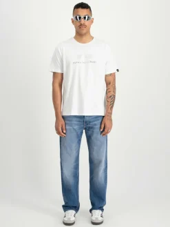 Alpha Industries Shirts<Herren T-Shirt weiß uni
