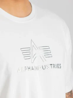 Alpha Industries Shirts<Herren T-Shirt weiß uni