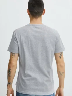 BLEND Shirts<Herren T-Shirt grau gemustert