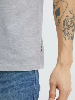 BLEND Shirts<Herren T-Shirt grau gemustert
