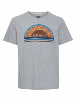 BLEND Shirts<Herren T-Shirt grau gemustert