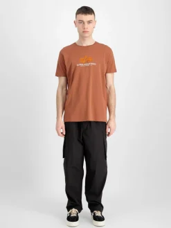 Alpha Industries Shirts<Herren T-Shirt braun bedruckt