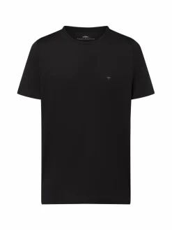 Fynch-Hatton Shirts<Herren T-Shirt schwarz uni