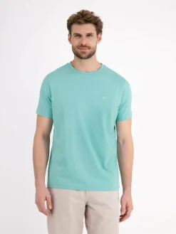 LERROS Shirts<Herren T-Shirt aqua uni
