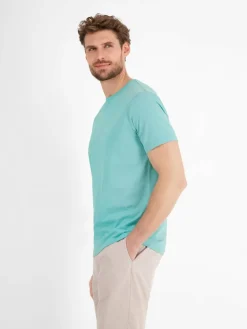LERROS Shirts<Herren T-Shirt aqua uni