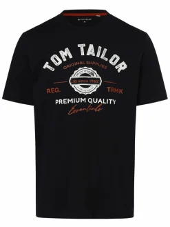 Tom Tailor Shirts<Herren T-Shirt marine bedruckt