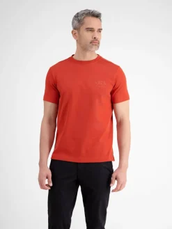 LERROS Shirts<Herren T-Shirt rot uni