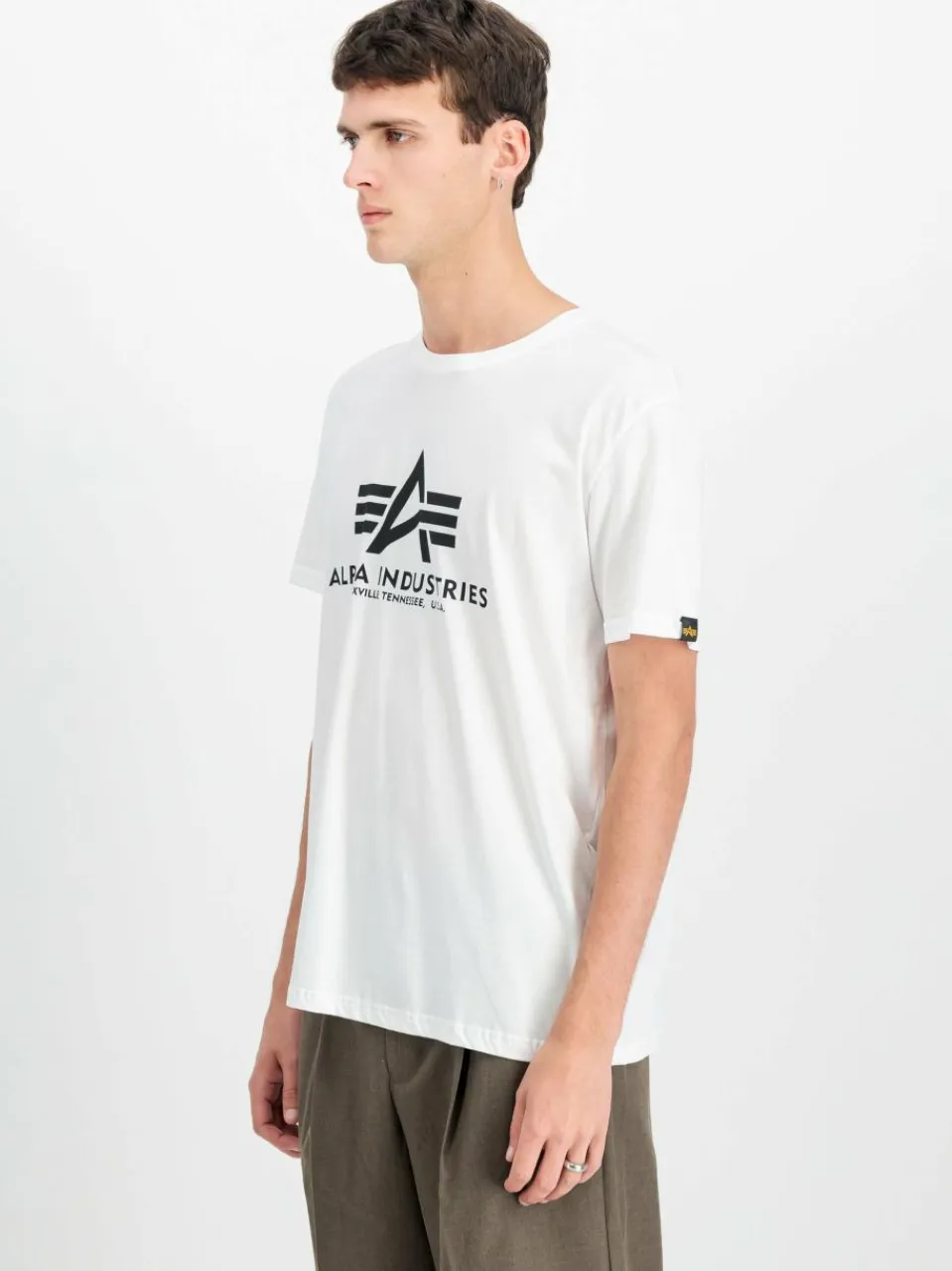 Alpha Industries Shirts<Herren T-Shirt weiß bedruckt