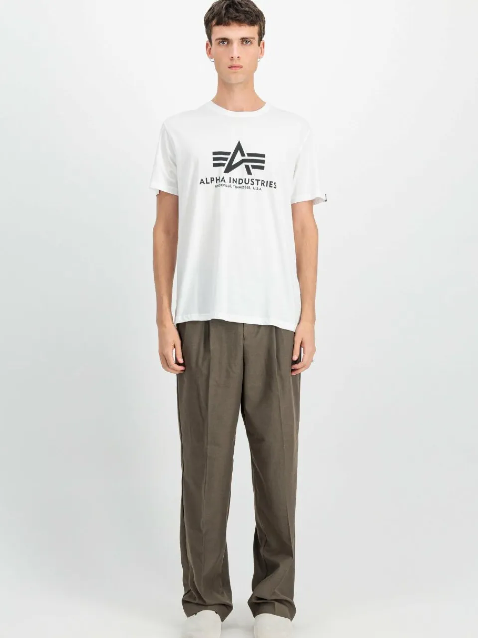 Alpha Industries Shirts<Herren T-Shirt weiß bedruckt