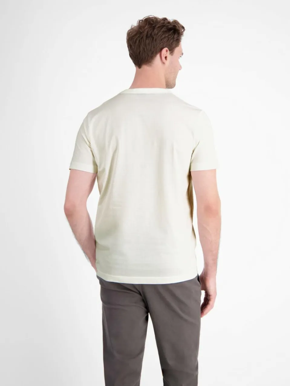 LERROS Shirts<Herren T-Shirt weiß uni