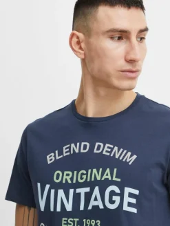 BLEND Shirts<Herren T-Shirt mehrfarbig gemustert