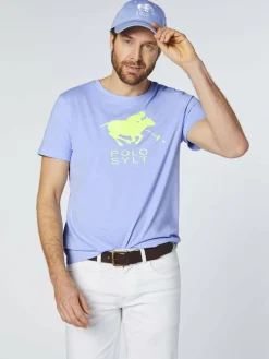 Polo Sylt Shirts<Herren T-Shirt hellblau bedruckt
