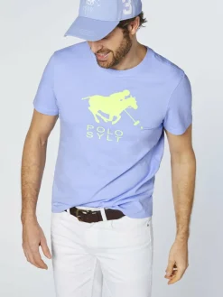 Polo Sylt Shirts<Herren T-Shirt hellblau bedruckt