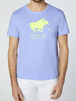 Polo Sylt Shirts<Herren T-Shirt hellblau bedruckt