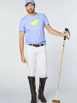 Polo Sylt Shirts<Herren T-Shirt hellblau bedruckt