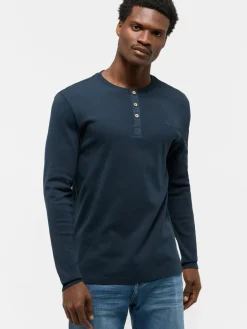 Mustang Shirts<Herren T-Shirt blau uni