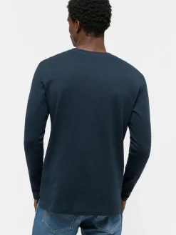 Mustang Shirts<Herren T-Shirt blau uni