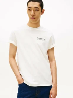 Tommy Hilfiger Shirts<Herren T-Shirt ecru bedruckt