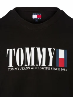 Tommy Jeans Shirts<Herren T-Shirt schwarz bedruckt