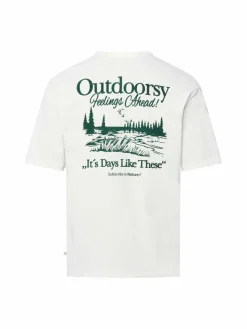 s.Oliver Shirts<Herren T-Shirt ecru tanne bedruckt