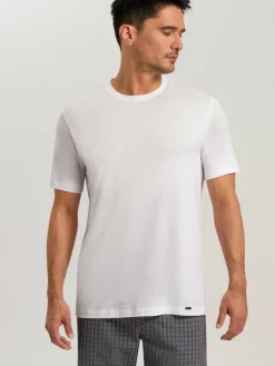 Hanro Shirts<Herren T-Shirt - Day & Night weiß uni