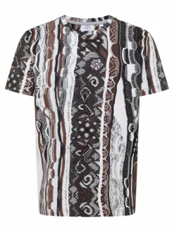 Carlo Colucci Shirts<Herren T-Shirt - Dini grau gemustert