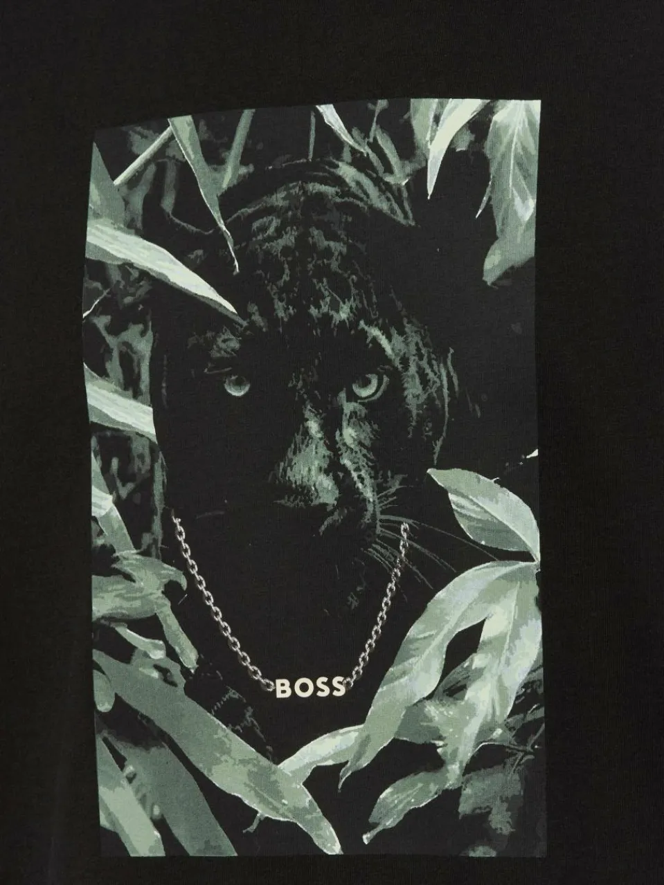 BOSS Orange Shirts<Herren T-Shirt - Animali schwarz uni