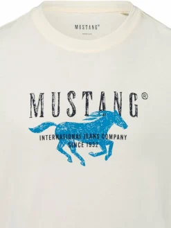 Mustang Shirts<Herren T-Shirt - Austin sand bedruckt