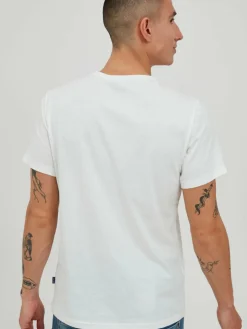 BLEND Shirts<Herren T-Shirt - BHAdam weiß bedruckt