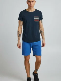 BLEND Shirts<Herren T-Shirt - BHElandro blau gemustert