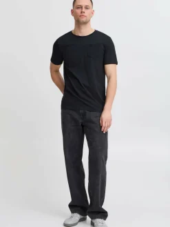 BLEND Shirts<Herren T-Shirt - BHJAGO schwarz uni