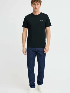 BLEND Shirts<Herren T-Shirt - BHJAMEY schwarz gemustert