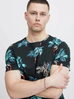 BLEND Shirts<Herren T-Shirt - BHTee schwarz gemustert