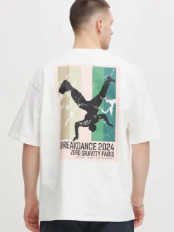 BLEND Shirts<Herren T-Shirt - BHTee weiß bedruckt