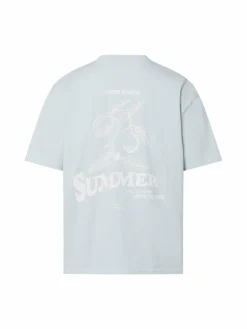 PEGADOR Shirts<Herren T-Shirt - Caberry hellblau bedruckt